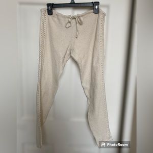 Made In Peru LAMESA Women’s Cotton Pants Ivory Size M